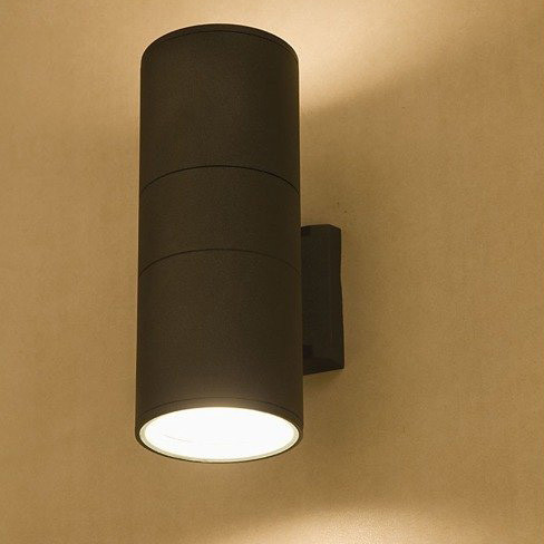 Kerti lámpa fali lámpa FOG II 3404 2xE27 IP44 felső alsó grafit Nowodvorski