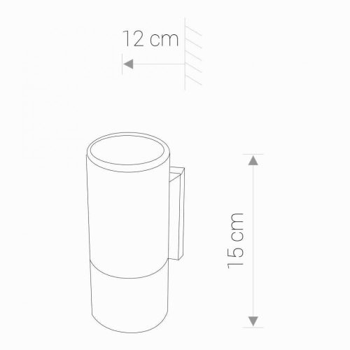 Kerti lámpa Fali lámpa NEGRO I 4425 GU10 IP54 Szürke Nowodvorski