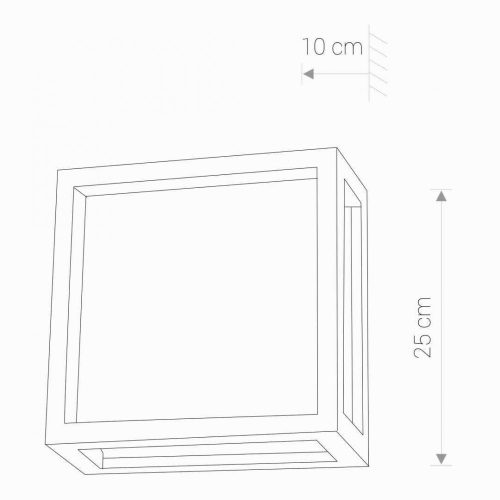 Kerti lámpa emelő fali lámpa INDUS 4440 E27 IP44 Grafit Nowodvorski