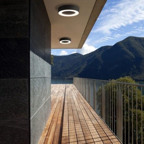 Kültéri mennyezeti kerti lámpa PUEBLA LED 9513 IP54 12W 3000K mennyezeti grafit Nowodvorski