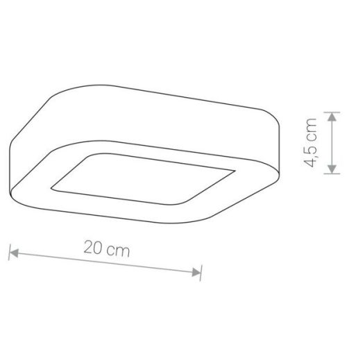 Kültéri mennyezeti kerti lámpa PUEBLA LED 9513 IP54 12W 3000K mennyezeti grafit Nowodvorski