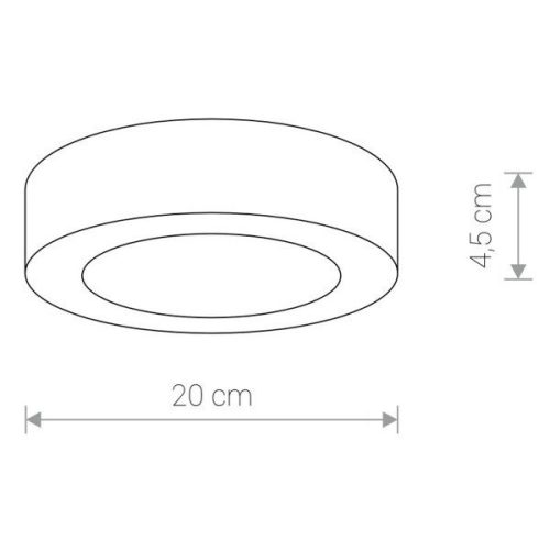 Kültéri kerti mennyezeti lámpa MERIDA LED 9514 IP54 12W 3000K mennyezeti grafit Nowodvorski