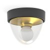 Kültéri mennyezeti kerti lámpa NOOK 7976 E27 IP44 spot fekete és arany Nowodvorski