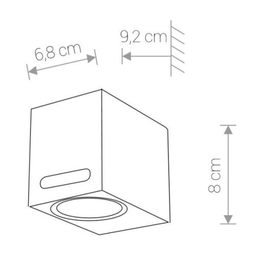 Kerti lámpa Fali lámpa ASSOS I 9123 GU10 IP54 Fekete Nowodvorski