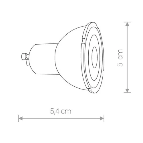 LED izzó GU10 R50 REFLECTOR COB 8347 7W 500lm 4000K Semleges fekete 36° Nowodvorski