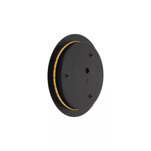 Fali lámpa, felületre szerelhető LED lámpa, 10W, 130lm, 3000K, meleg fekete, RING LED M 7635, Nowodvorski