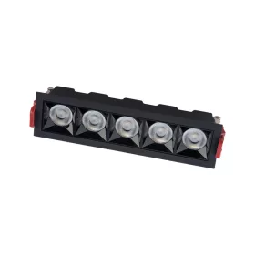   Süllyesztett mennyezeti LED lámpatest 20W 1800lm 3000K Meleg fekete MIDI SÜLLYESZTETT 10062 Nowodvorski