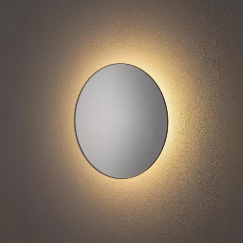 Fali lámpa, felületre szerelhető LED lámpa, 7W, 30lm, 3000K, meleg ezüst, modern, RING MIRROR LED S, 10276, Nowodvorski