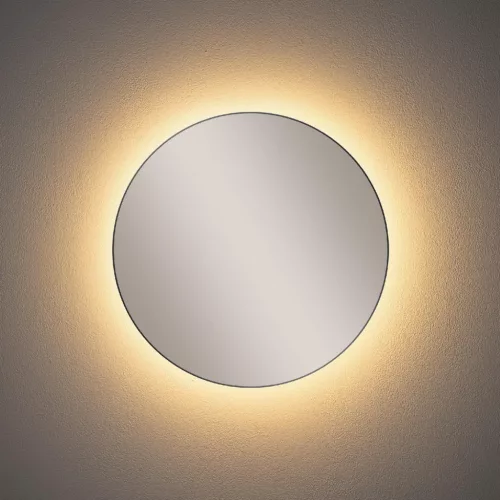 Fali lámpa, felületre szerelhető LED lámpa, 10W, 60lm, 3000K, meleg ezüst, modern, RING MIRROR LED M, 10277, Nowodvorski