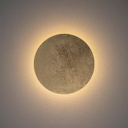 Fali lámpa, felületre szerelhető LED lámpa, 7W, 60lm, 3000K, meleg arany, modern RING WOOD LED S 10280, Nowodvorski