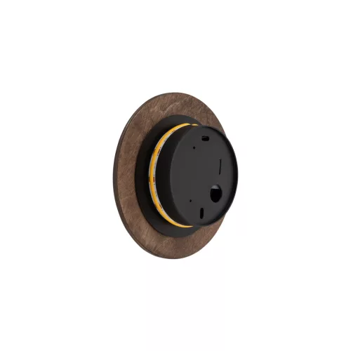 Fali lámpa, felületre szerelhető LED lámpa, 7W, 60lm, 3000K, meleg arany, modern RING WOOD LED S 10280, Nowodvorski