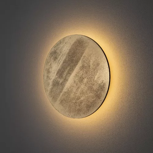 Fali lámpa, felületre szerelhető LED lámpa, 10W, 130lm, 3000K, meleg arany, modern RING WOOD LED M, 10281, Nowodvorski