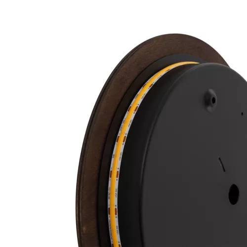 Fali lámpa, felületre szerelhető LED lámpa, 10W, 130lm, 3000K, meleg arany, modern RING WOOD LED M, 10281, Nowodvorski