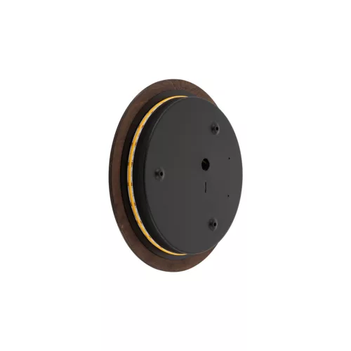 Fali lámpa, felületre szerelhető LED lámpa, 10W, 130lm, 3000K, meleg arany, modern RING WOOD LED M, 10281, Nowodvorski