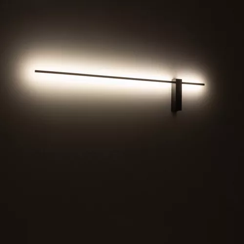 Fali lámpa, felületre szerelhető LED lámpa, 16W, 540lm, 3000K, meleg fekete, modern, MOTIVE LED L, 10313, Nowodvorski