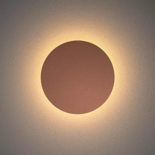Fali lámpa, felületre szerelhető LED lámpa, 7W, 60lm, 3000K, meleg réz, modern, RING LED S, 10316, Nowodvorski