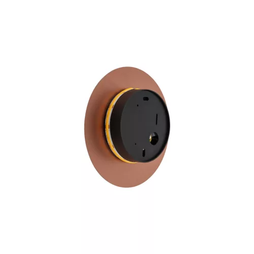 Fali lámpa, felületre szerelhető LED lámpa, 7W, 60lm, 3000K, meleg réz, modern, RING LED S, 10316, Nowodvorski