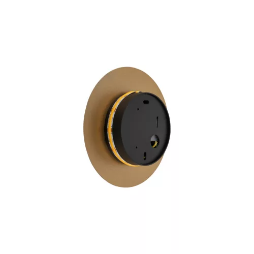 Fali lámpa, felületre szerelhető LED lámpa, 7W, 60lm, 3000K, meleg arany, modern RING LED S, 10317, Nowodvorski