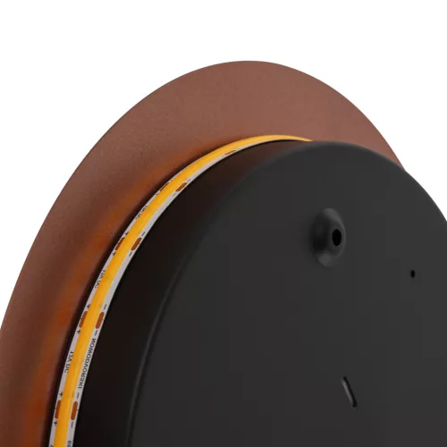 Fali lámpa, felületre szerelhető LED lámpa, 10W, 130lm, 3000K, meleg réz, modern RING LED M, 10347, Nowodvorski