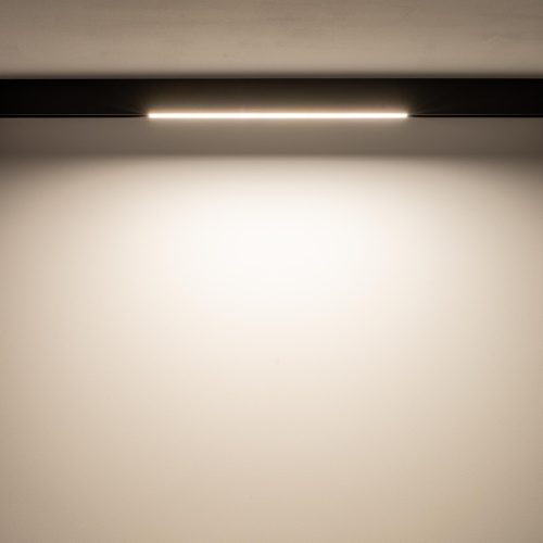 Sínre szerelhető spotlámpa, sínre szerelhető lámpa, 1 fázisú LED, 15W, 700lm, 3000K, meleg fekete, modern LVM LINE 10148, Nowodvorski