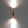Fali lámpa, felületre szerelhető, 2x G9, réz, modern, LASER WALL, 10564, Nowodvorski