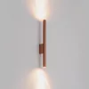 Fali lámpa, felületre szerelhető, 2x G9, réz, modern, LASER WALL, 10564, Nowodvorski