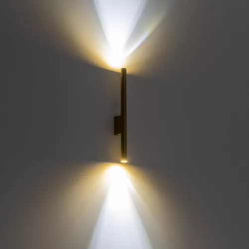 Fali lámpa, felületre szerelhető, 2x G9, arany, modern, LASER WALL, 10562, Nowodvorski