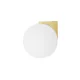 Fali lámpa, felületre szerelhető, G9, arany, vízálló, fürdőszobai, IP44, modern, ALOE, 10525, Nowodvorski