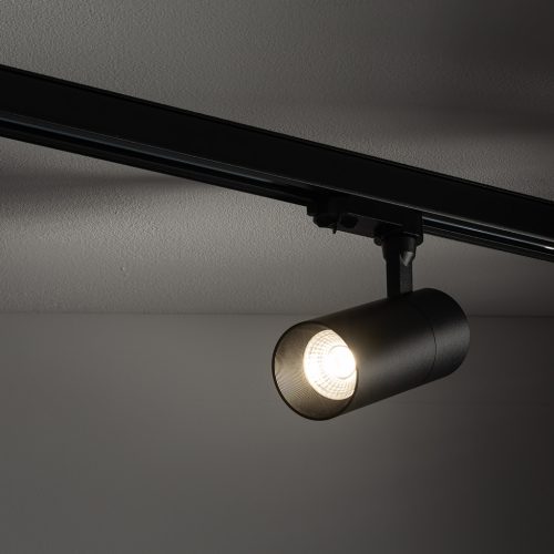Sínre szerelhető spotlámpa sínhez, 3 fázisú LED, 30W, 2600lm, 3000K, meleg fekete, modern CTLS TINOS 10398, Nowodvorski