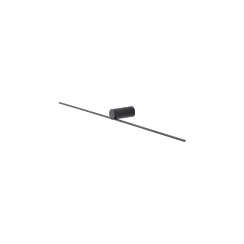 Fali lámpa, felületre szerelhető LED lámpa, 14W, 550lm, 4000K, semleges fekete, modern, SPIN LED M, 10621, Nowodvorski