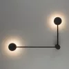 Fali lámpa, felületre szerelhető, 2 db, GX53, fekete, modern, ORBIT 10638, Nowodvorski