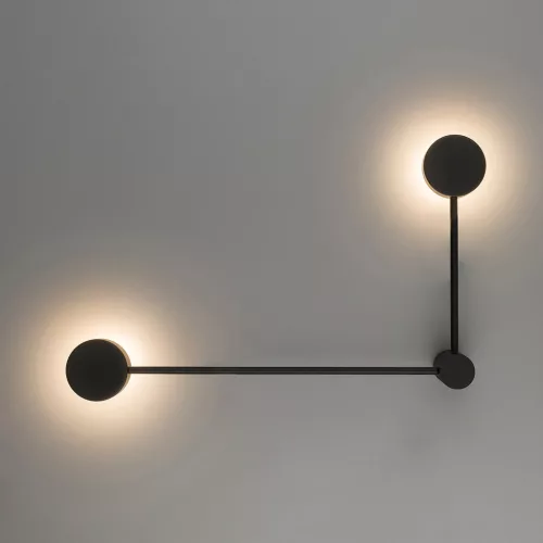 Fali lámpa, felületre szerelhető, 2 db, GX53, fekete, modern, ORBIT 10638, Nowodvorski