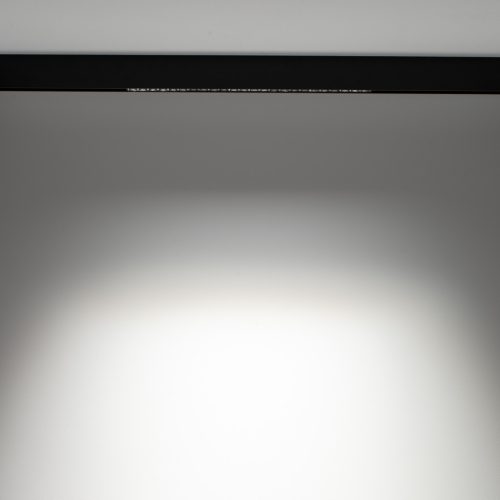 Sínre szerelhető spotlámpa, 1 fázisú LED, 15W, 1400lm, 4000K, semleges fekete, ipari, LVM FOCUS 10643, Nowodvorski