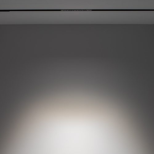 Sínre szerelhető spotlámpa, sínre szerelhető lámpa, 1 fázisú LED, 9W, 880lm, 4000K, semleges fekete, ipari, LVM FOCUS 10644, Nowodvorski