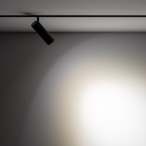 Sínre szerelhető spotlámpa, 1 fázisú LED, 9W, 850lm, 4000K, semleges fekete, modern LVM SLOT 10656 Nowodvorski