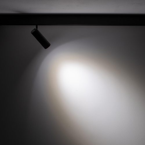 Sínre szerelhető spotlámpa, 1 fázisú LED, 9W, 850lm, 4000K, semleges fekete, modern LVM SLOT 10656 Nowodvorski