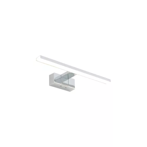 Fali lámpa, felületre szerelhető LED lámpa, 8W, 600lm, 3000K, meleg króm, vízálló, fürdőszobai, IP44, modern, CEZANNE LED S, 10665, Nowodvorski