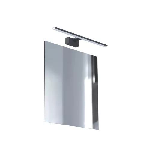 Fali lámpa, felületre szerelhető LED lámpa, 8W, 650lm, 4000K, semleges króm, vízálló, fürdőszobai, IP44, modern, CEZANNE LED S 10680, Nowodvorski
