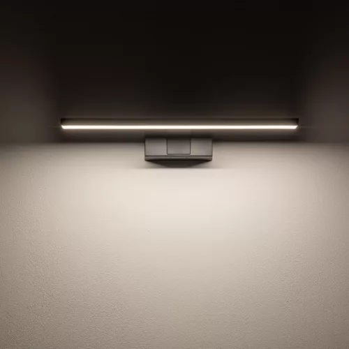 Fali lámpa, felületre szerelhető LED lámpa, 8W, 550lm, 3000K, meleg fekete, vízálló, fürdőszobai, IP44, modern, CEZANNE LED S, 10668, Nowodvorski