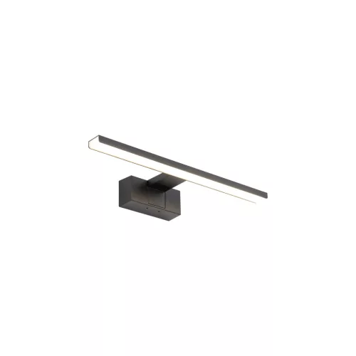 Fali lámpa, felületre szerelhető LED lámpa, 8W, 550lm, 3000K, meleg fekete, vízálló, fürdőszobai, IP44, modern, CEZANNE LED S, 10668, Nowodvorski