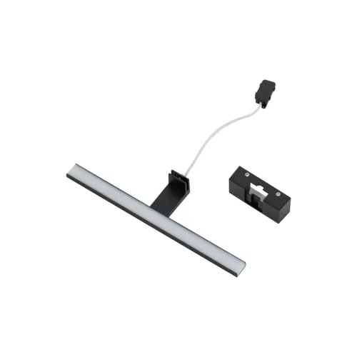 Fali lámpa, felületre szerelhető LED lámpa, 8W, 600lm, 4000K, semleges fekete, vízálló, fürdőszobai, IP44, modern, CEZANNE LED S 10676, Nowodvorski