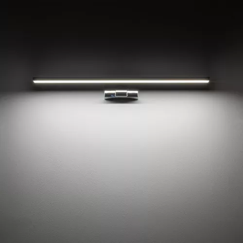 Fali lámpa, felületre szerelhető LED lámpa, 12W, 950lm, 4000K, semleges króm, vízálló, fürdőszobai, IP44, modern, CEZANNE LED M, 10681, Nowodvorski