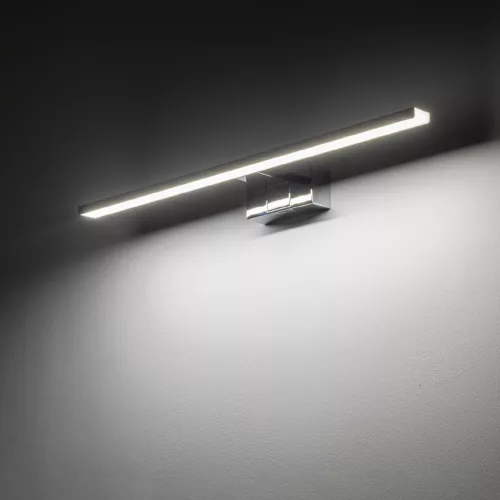 Fali lámpa, felületre szerelhető LED lámpa, 12W, 950lm, 4000K, semleges króm, vízálló, fürdőszobai, IP44, modern, CEZANNE LED M, 10681, Nowodvorski