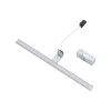 Fali lámpa, felületre szerelhető LED lámpa, 12W, 950lm, 4000K, semleges króm, vízálló, fürdőszobai, IP44, modern, CEZANNE LED M, 10681, Nowodvorski