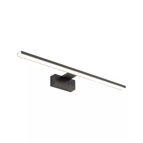 Fali lámpa, felületre szerelhető LED lámpa, 12W, 850lm, 3000K, meleg fekete, vízálló, fürdőszobai, IP44, modern, CEZANNE LED M, 10670, Nowodvorski