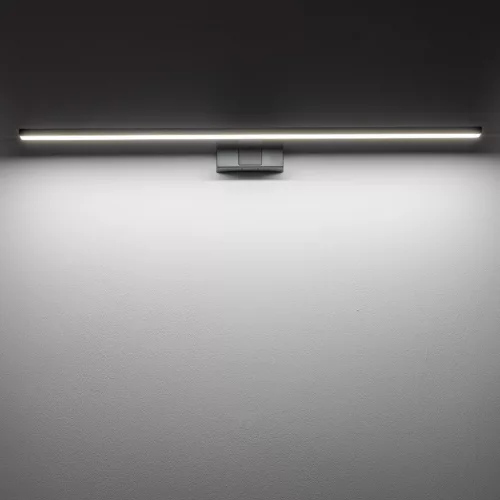 Fali lámpa, felületre szerelhető LED lámpa, 15W, 1100lm, 4000K, semleges fekete, vízálló, fürdőszobai, IP44, modern, CEZANNE LED L 10678, Nowodvorski