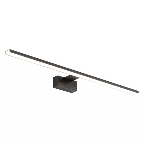 Fali lámpa, felületre szerelhető LED lámpa, 15W, 1050lm, 3000K, meleg fekete, vízálló, fürdőszobai, IP44, modern, CEZANNE LED L, 10671, Nowodvorski