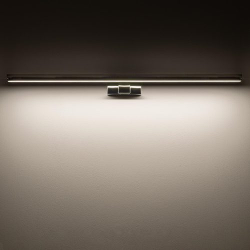 Fali lámpa, felületre szerelhető LED lámpa, 15W, 1100lm, 3000K, meleg króm, vízálló, fürdőszobai, IP44, modern, CEZANNE LED L, 10667, Nowodvorski