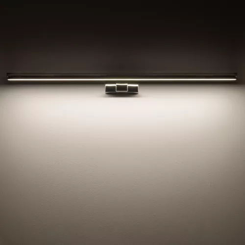 Fali lámpa, felületre szerelhető LED lámpa, 15W, 1100lm, 3000K, meleg króm, vízálló, fürdőszobai, IP44, modern, CEZANNE LED L, 10667, Nowodvorski