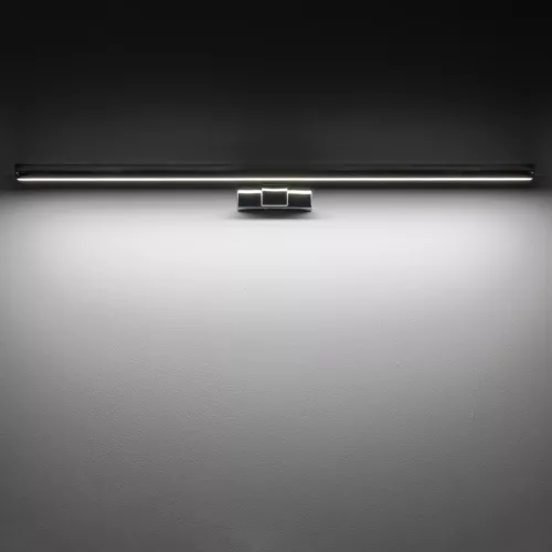 Fali lámpa, felületre szerelhető LED lámpa, 15W, 1200lm, 4000K, semleges króm, vízálló, fürdőszobai, IP44, modern, CEZANNE LED L, 10682, Nowodvorski